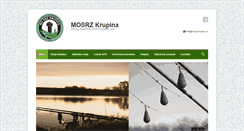 Desktop Screenshot of mosrzkrupina.sk