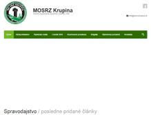 Tablet Screenshot of mosrzkrupina.sk